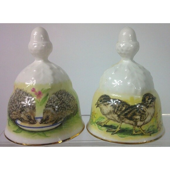 Vintage Oakley Friends of the Forest Fine Bone China Bells England Lot of 17 - Picture 10 of 16